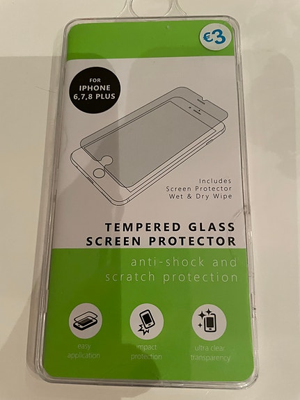 Primark Tempered Glass Screen Protector iPhone 6, 7, 8 Plus