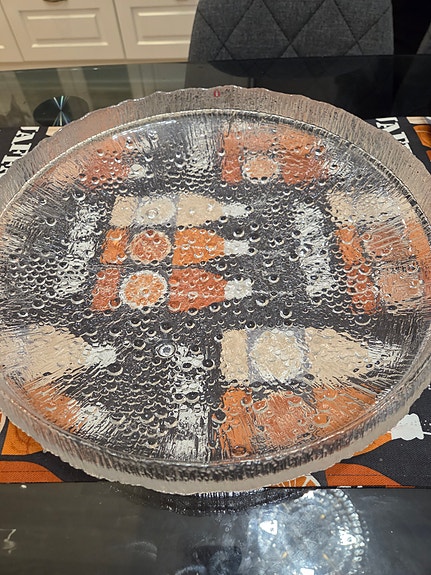 Vanha Iittala Ultima thule tarjoiluastia (1974-1991 luku)