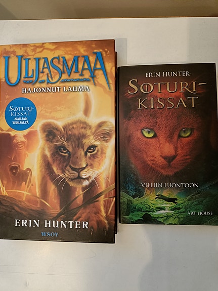 Erin Hunter Soturikissat ja Uljasmaa kirjat