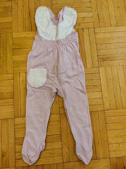 Vintage pinkki-valkoinen puolipotkari