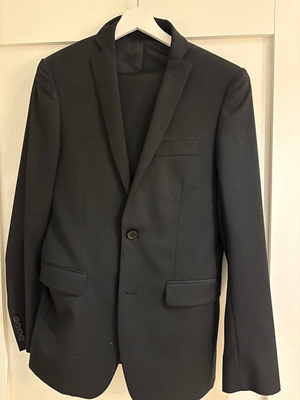 Dressman puku slimfit takki 44 Long ja housut 30/32