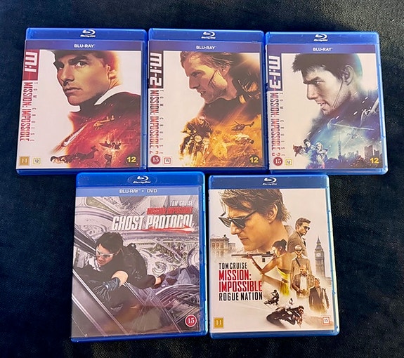 Mission: Impossible 1 - 5 Blu-ray-elokuvat