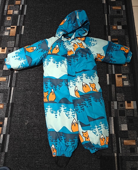 Sininen lasten haalari koko 80 unisex