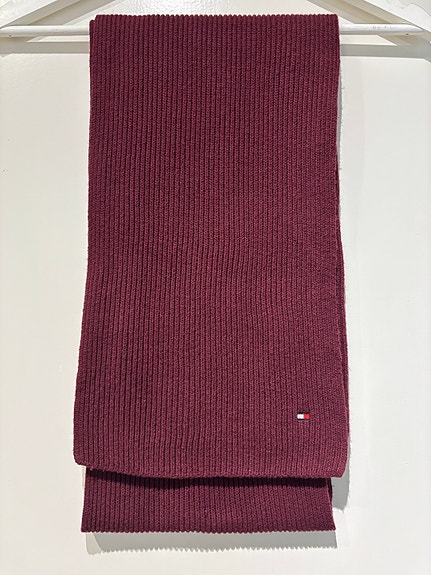 Tommy Hilfiger viininpunainen kaulahuivi