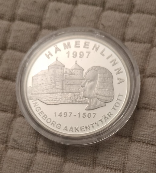 Hämeenlinna 20€ hopea raha
