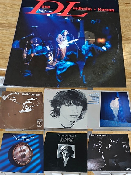 Dave Isokynä Lindholmin LP Levyjä