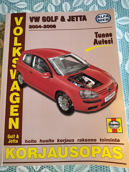 Korjausopas Wv Golf ,löytyy mm. vm. 2004 1.6 tietoja