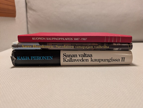 Kuopio- & Savo-paketti: Sanomalehtien ja koulutuksen historiaa (3 kirjaa)