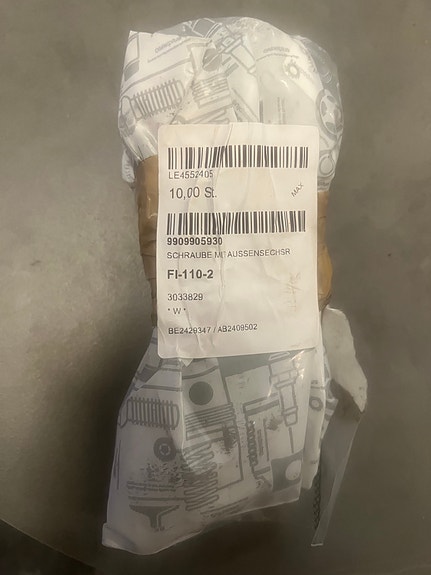Mercedes-Benz alkuperäinen pultti / ruuvi 9909905930 (10 kpl) – uusi