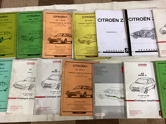 Citroen ja suzuki varaosa kirjoja. Ja xm korjaus opas kansio