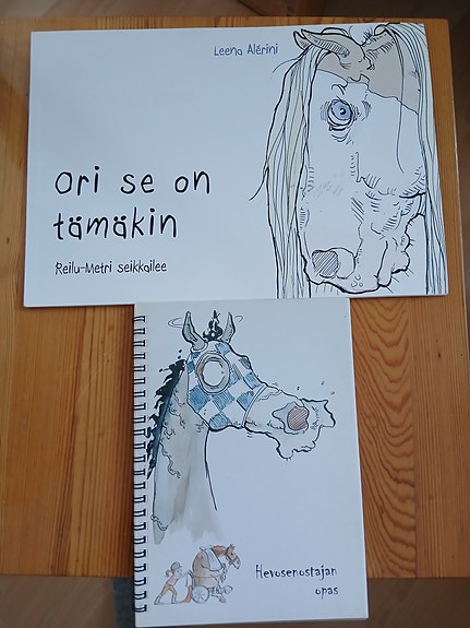 2 kpl Leena Alerinin hevos-aiheista kirjaa (toim.kulut jo hinnassa)