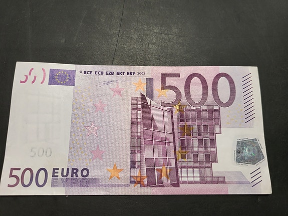 500 euron seteli