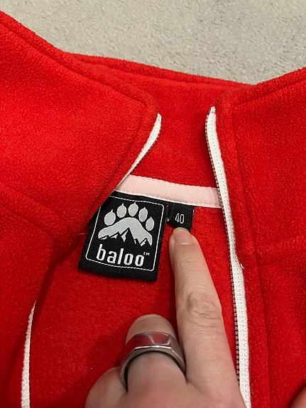 Baloo 🇸🇪 naisten fleece takki punainen koko 40