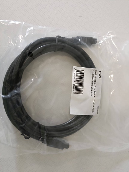 Optinen kaapeli, Toslink 3 m, avaamaton