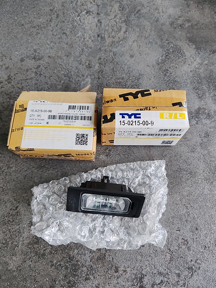 Audi led rekisterikilven valot