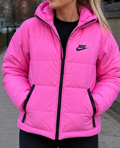 Nike Neon pinkki värinen toppatakki XS(oversize)