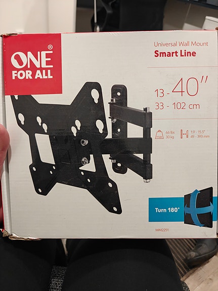 Seinäteline telkkarille