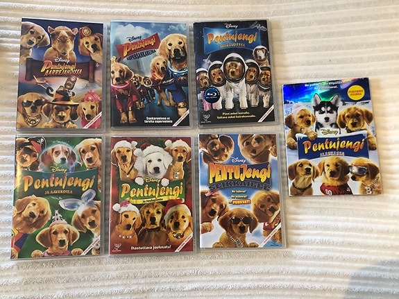 7 kpl Disney Pentujengi DVD-elokuvaa
