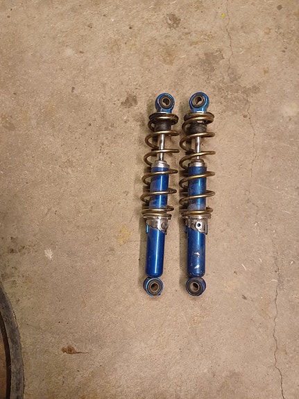 Honda monkey iskuvaimentimet sininen 2 kpl