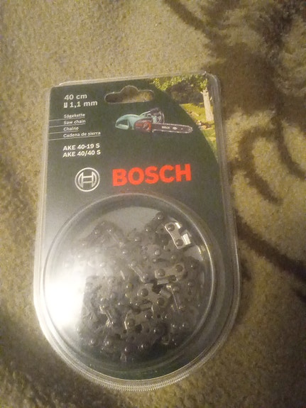 Teräketju Bosch AKE 40, 40cm, 1.1mm. 3/8". Uusi.