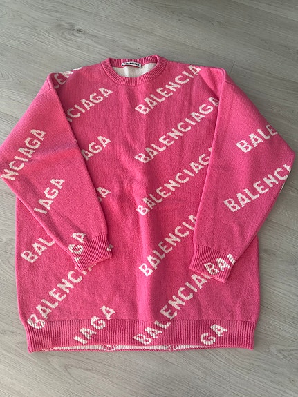 Balenciaga pinkki neule koko S