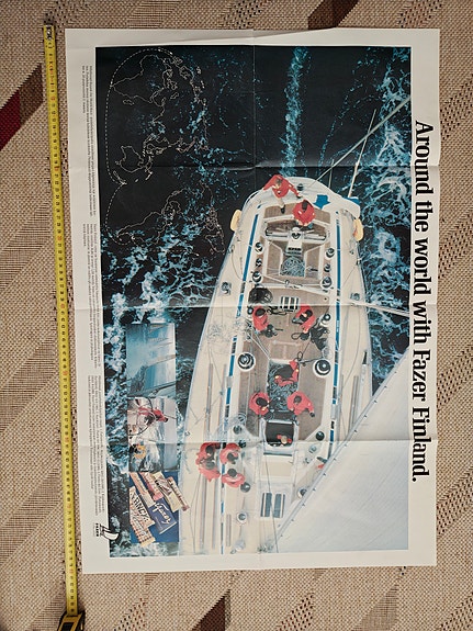 Around the world with Fazer Finland juliste, koko 80 x 54 cm, Suosikki-lehti