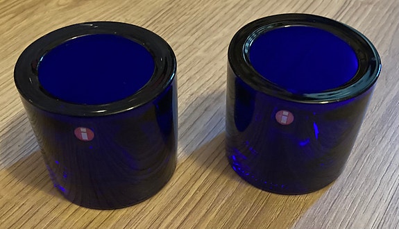 Iittala Kivi tuikkulyhdyt sininen