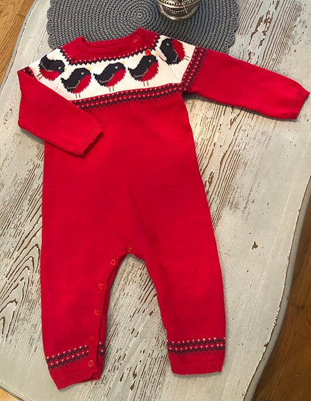 John Lewis Baby: Jouluinen neulehaalari kokoa 68/74 cm (6-9 kk / 8,8kg)