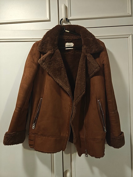 Pull&Bear Talvitakki Ruskea S Tekoturkis