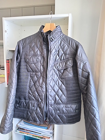Barbour international quilted jacket charcoal KÄYTTÄMÄTÖN XL