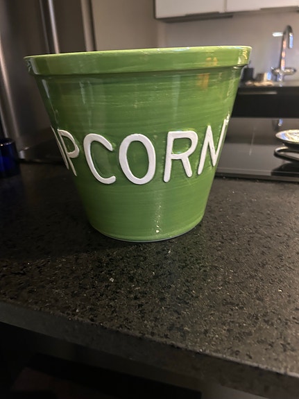Bruka design  vihreä popcorn kulho
