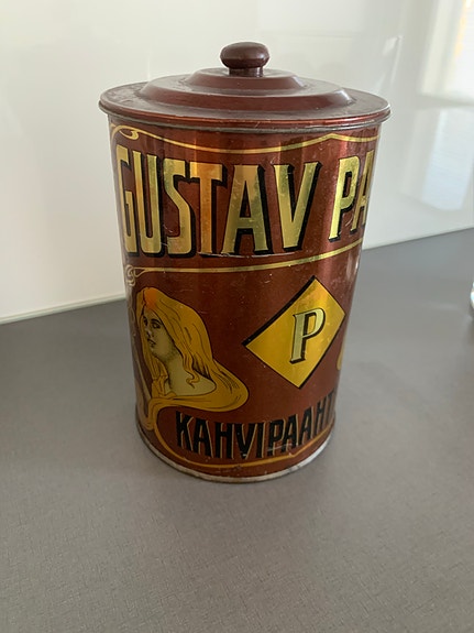 Pauligin vanha kahvipurkki