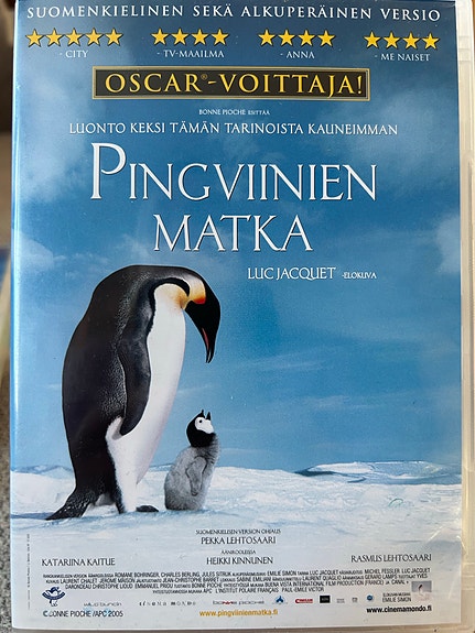 Luc Jacquet Pingviinien matka DVD-elokuva