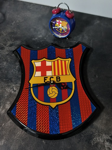 FC Barcelona seinäkello + herätyskello
