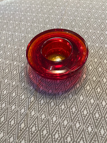 Punainen Iittala Halo tuikku