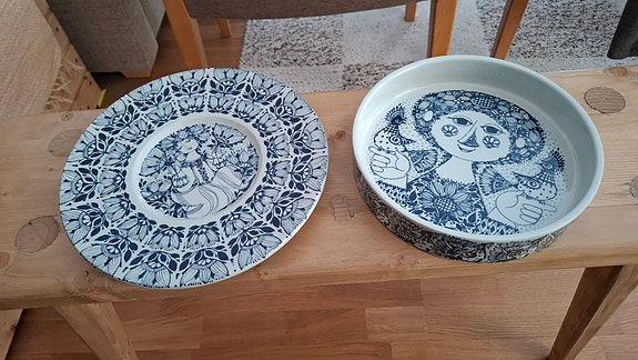 Nymølle retro lautanen ja astia