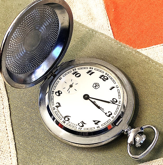 CCCP mekaninen vedettävä miesten taskukello