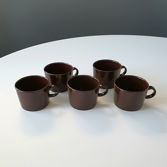 Iittala Teema ruskeat mukit 5 kpl