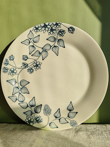 Arabia Runo Talvitähti lautanen 26cm