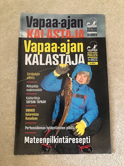 Vapaa-ajan Kalastaja lehti 2 kpl