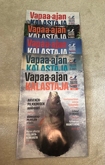 Vapaa-ajan Kalastaja lehti 5 kpl