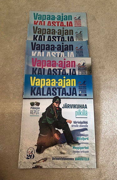 Vapaa-ajan kalastaja lehti 5 kpl