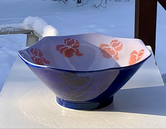 Iso keramiikka kulho, japanilainen tyyli
