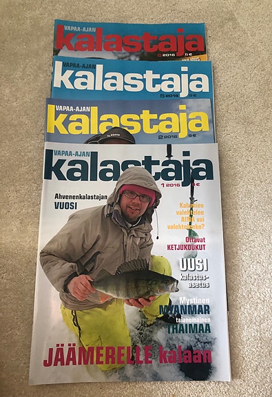 Vapaa-ajan Kalastaja lehti 4 kpl