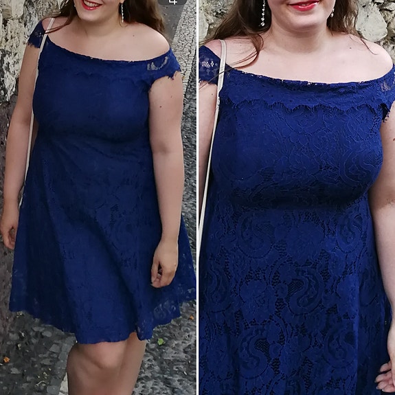 Dorothy Perkins Sininen pitsimekko koko 40, L