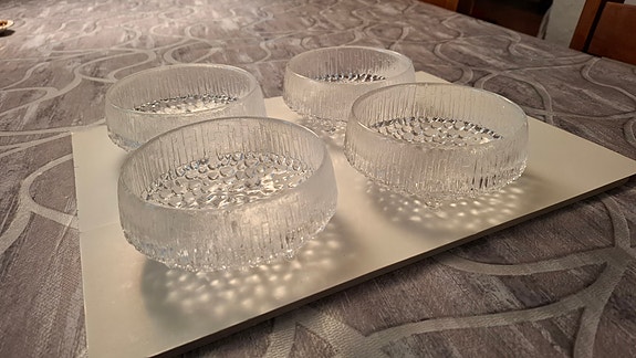 Iittala jälkiruokakulhot kirkas