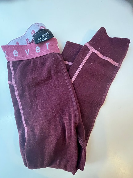Everest Merinovilla lasten housut 86 punainen unisex