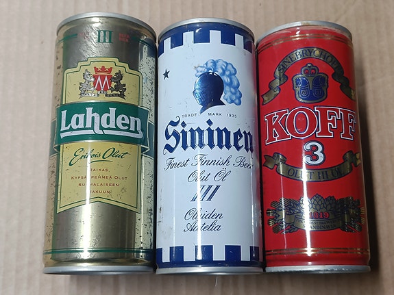 Vintage olut -tölkit