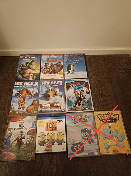 Lasten elokuvia DVD