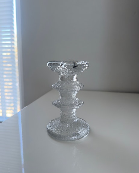 Iittala Festivo kynttilänjalka kirkas lasi